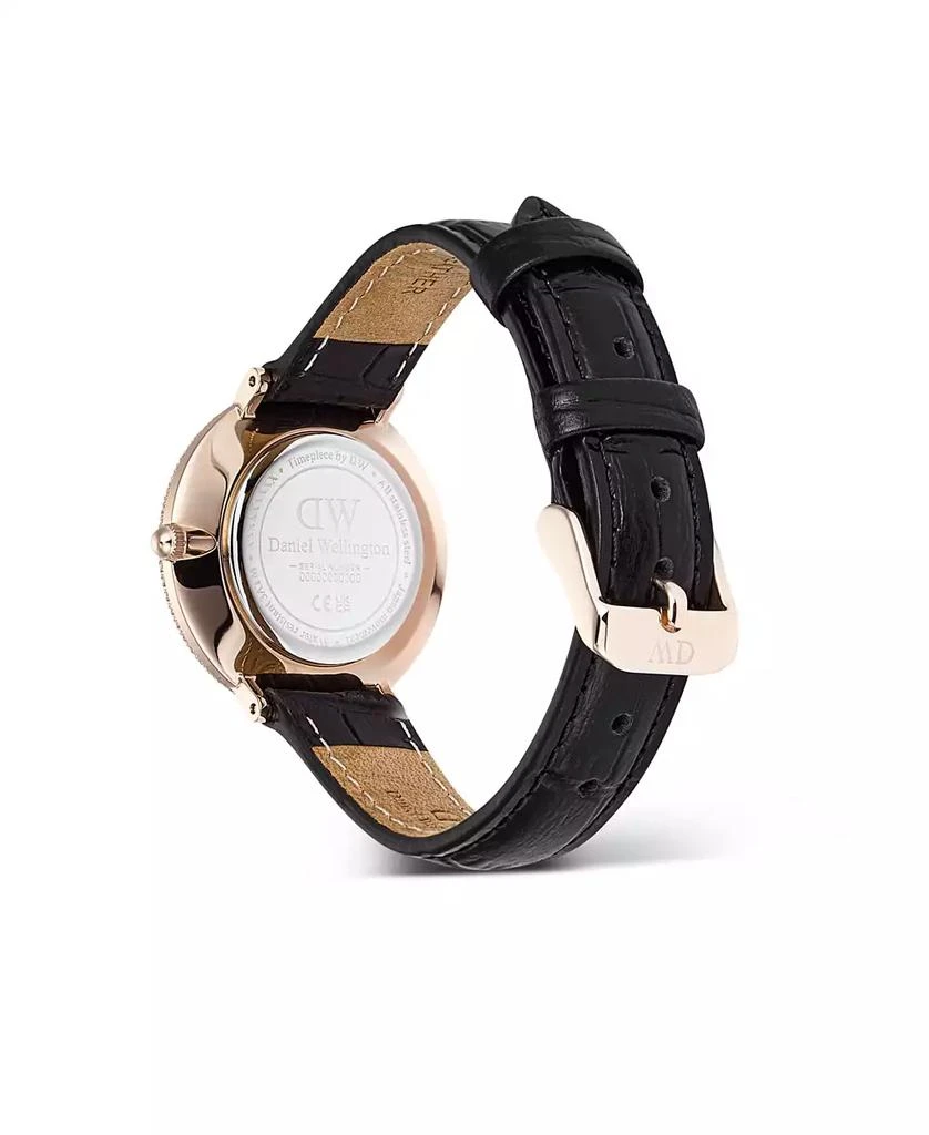 Daniel Wellington Women's Analog Black Leather Watch, 32mm 3