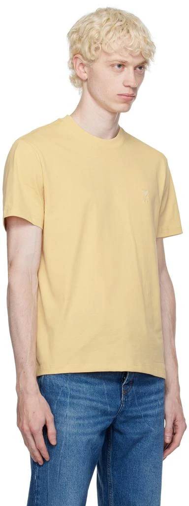 AMI Paris Yellow Ami de Cœur T-Shirt 2