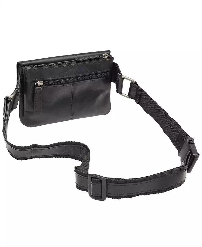 Mancini Leather Goods Men's Slim Waist Bag 4