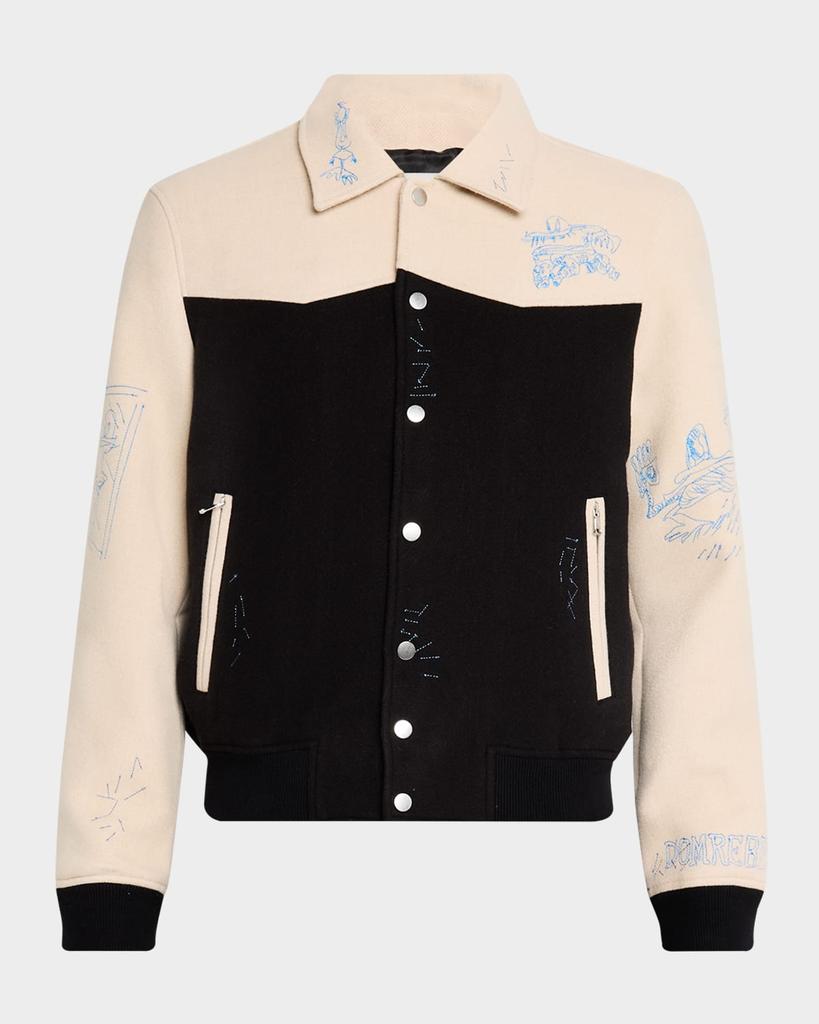DOMREBEL Men's Scribs Bomber Jacket