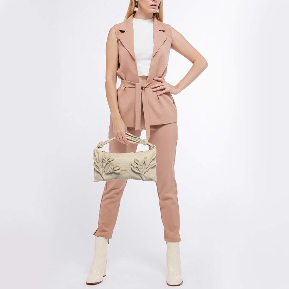 Cult Gaia Cult Gaia Natural Woven Fabric Hera Shoulder Bag