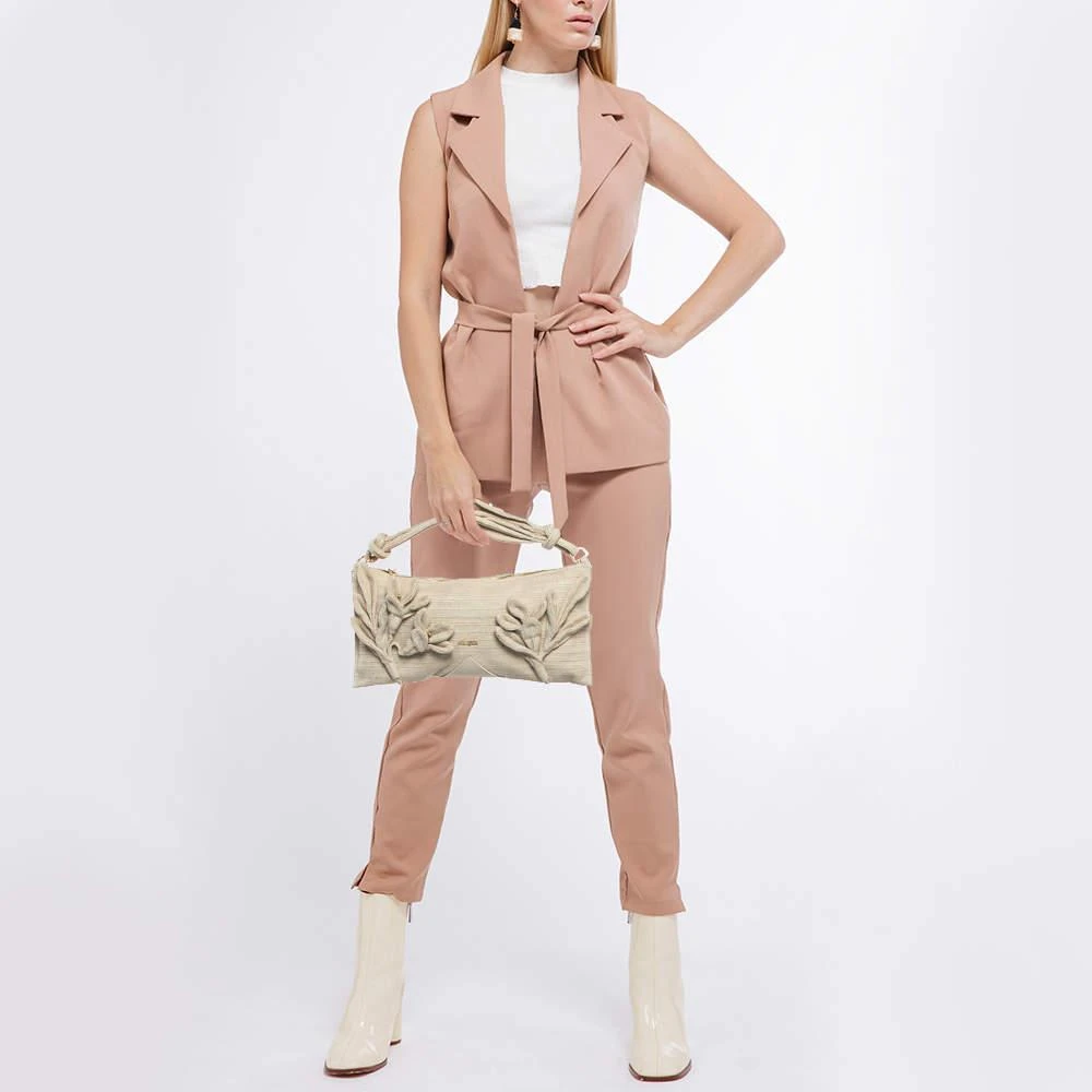 Cult Gaia Cult Gaia Natural Woven Fabric Hera Shoulder Bag 2