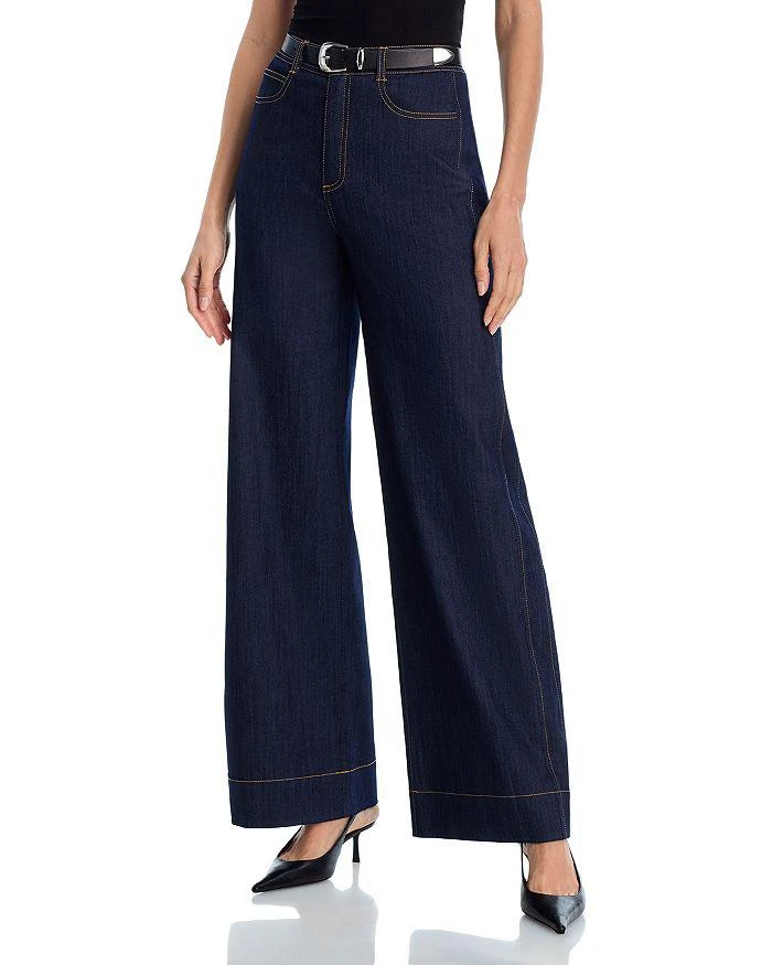Cinq à Sept Betsy High Rise Wide Leg Jeans in Indigo