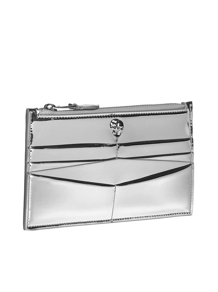 Alexander McQueen Alexander McQueen Metallic Zipped Cardholder 3