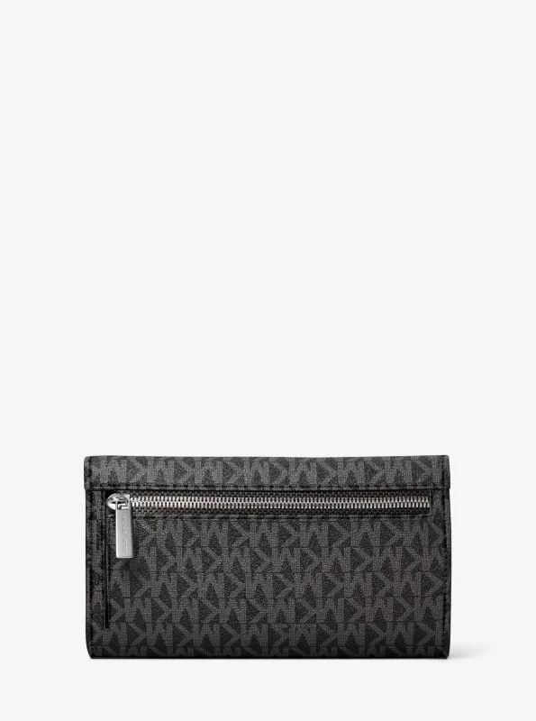 Michael Kors Jet Set Large Signature Logo Tri-Fold Wallet 3
