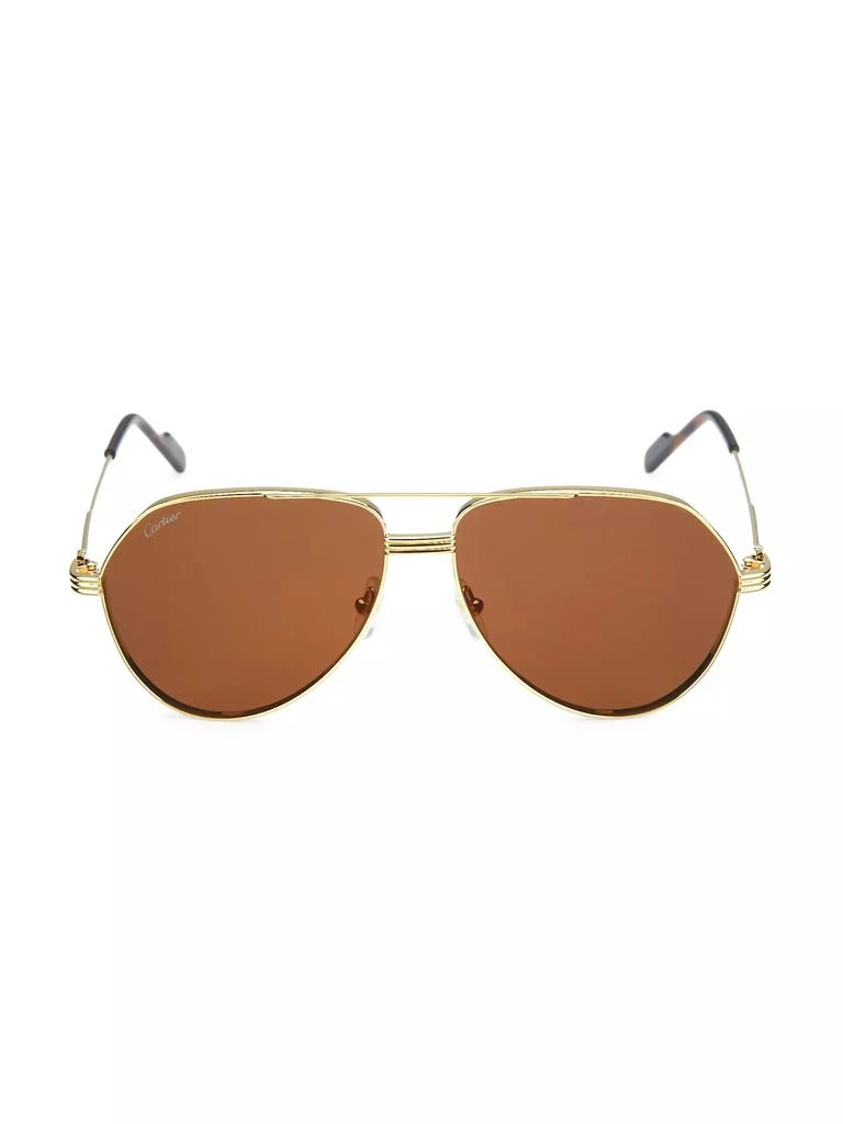 Cartier 61MM Aviator Sunglasses 1
