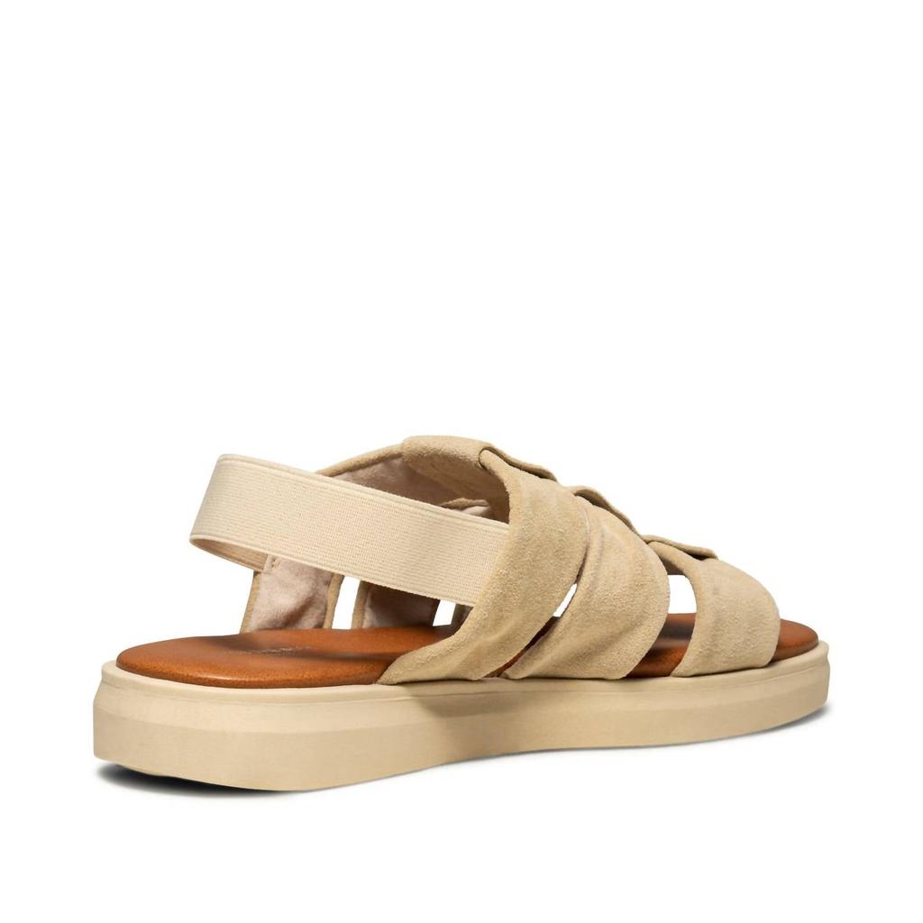 Shoe the Bear Women's Brenna Fisherman Sandal In Taupe