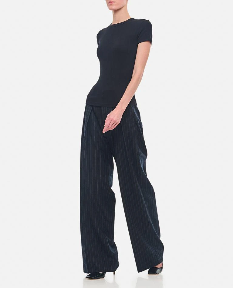 Plan C Wide Leg Pinstripe Pants 2