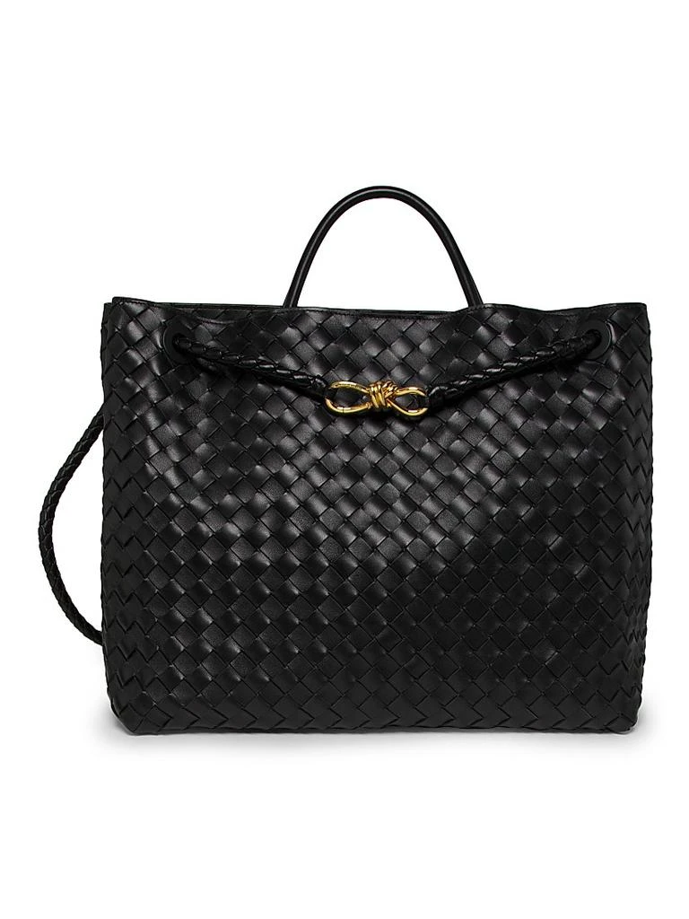 Bottega Veneta Large Andiamo Intrecciato Leather Top-Handle Bag 1