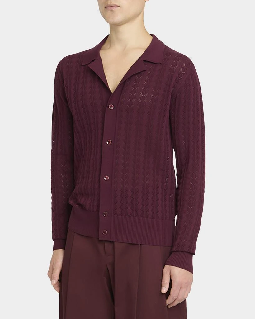 Dolce 
Gabbana Men
s Patterned Knit Cardigan 4