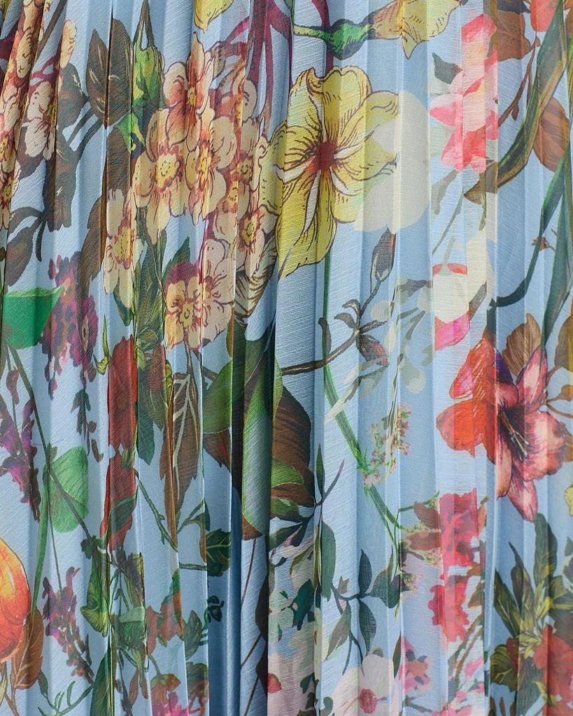 AQUA Pleated Floral Dress - Exclusive 6