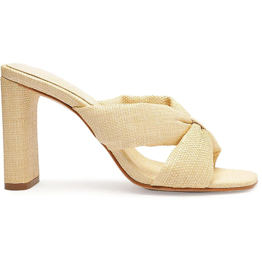 Schutz Fairy High Womens Leather Slip-On Heels 2
