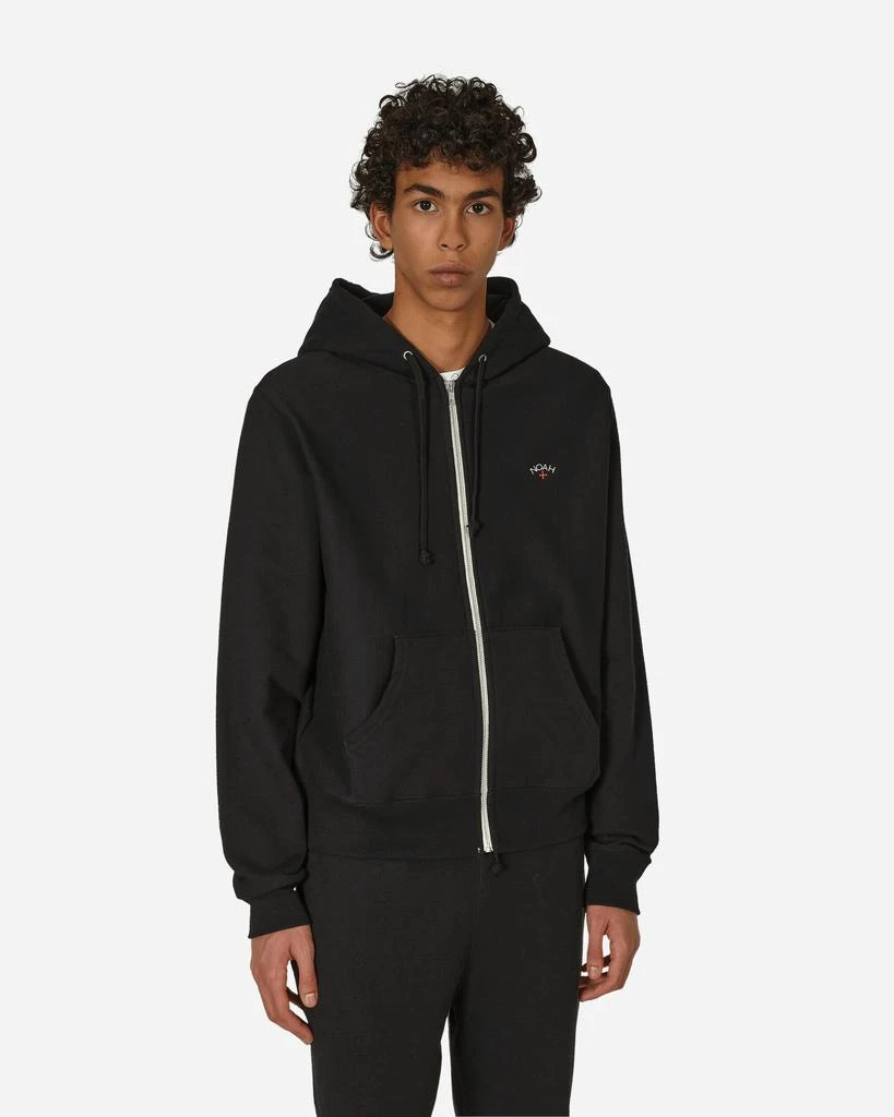 Noah Lightweight Zip-Up Hoodie Black 1