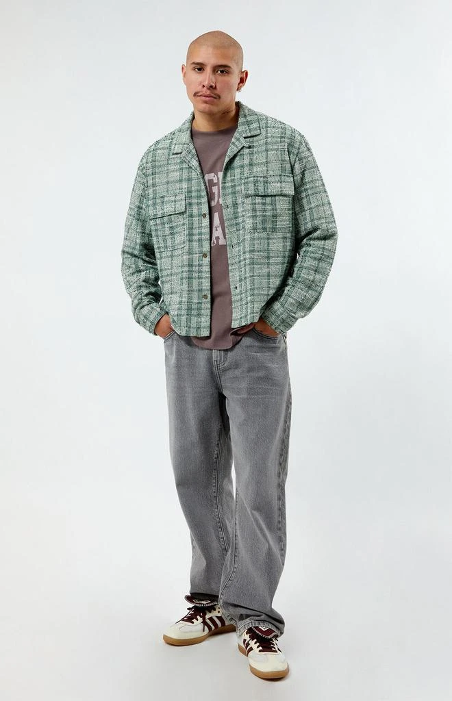 PacSun Plaid Long Sleeve Camp Shirt 4