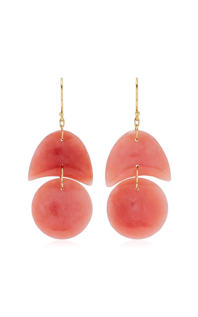 Ten Thousand Things Ten Thousand Things - Tiny Arp 18K Yellow Gold Opal Earrings - Pink - OS - Moda Operandi - Gifts For Her