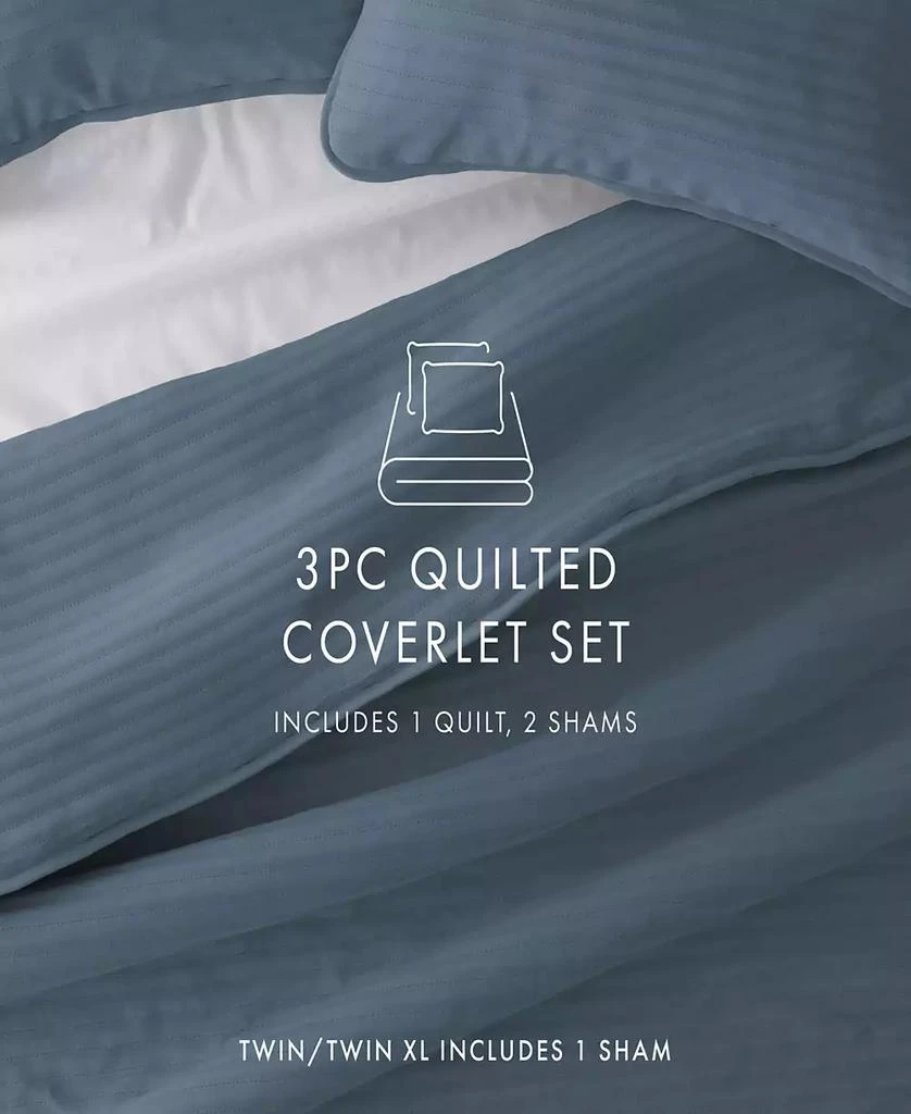 IENJOY HOME Stripe Stitch 3-Pc. Quilt Set 13