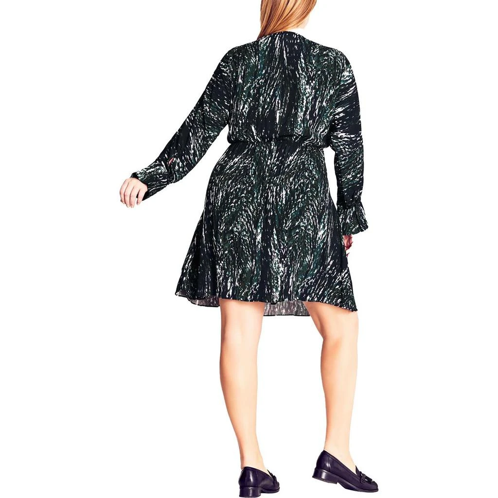REFINITY Plus Womens Polyester Wrap Dress 2