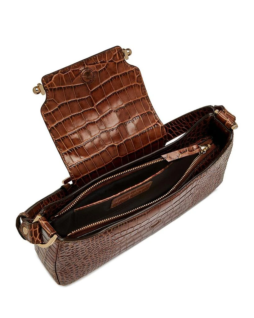Strathberry Multrees Omni Zipped Soft Embossed Croc Shoulder Bag 5