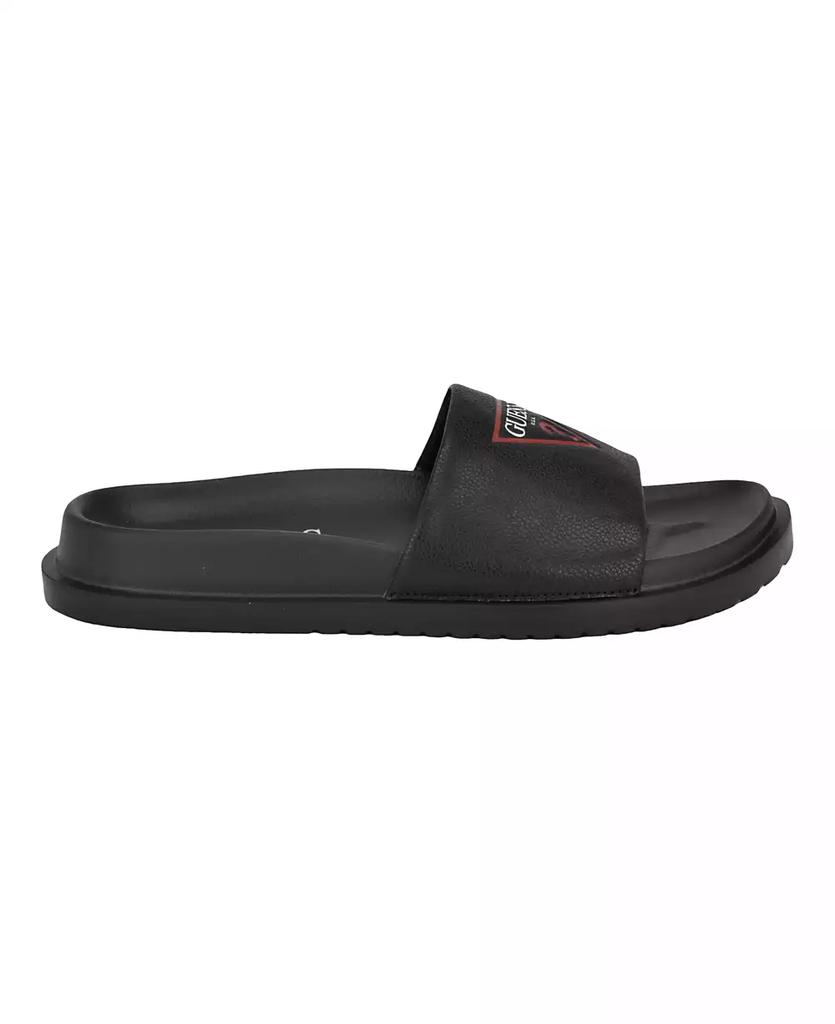 GUESS Men's Vumble Triangle Emblem Fashion Slide Sandal