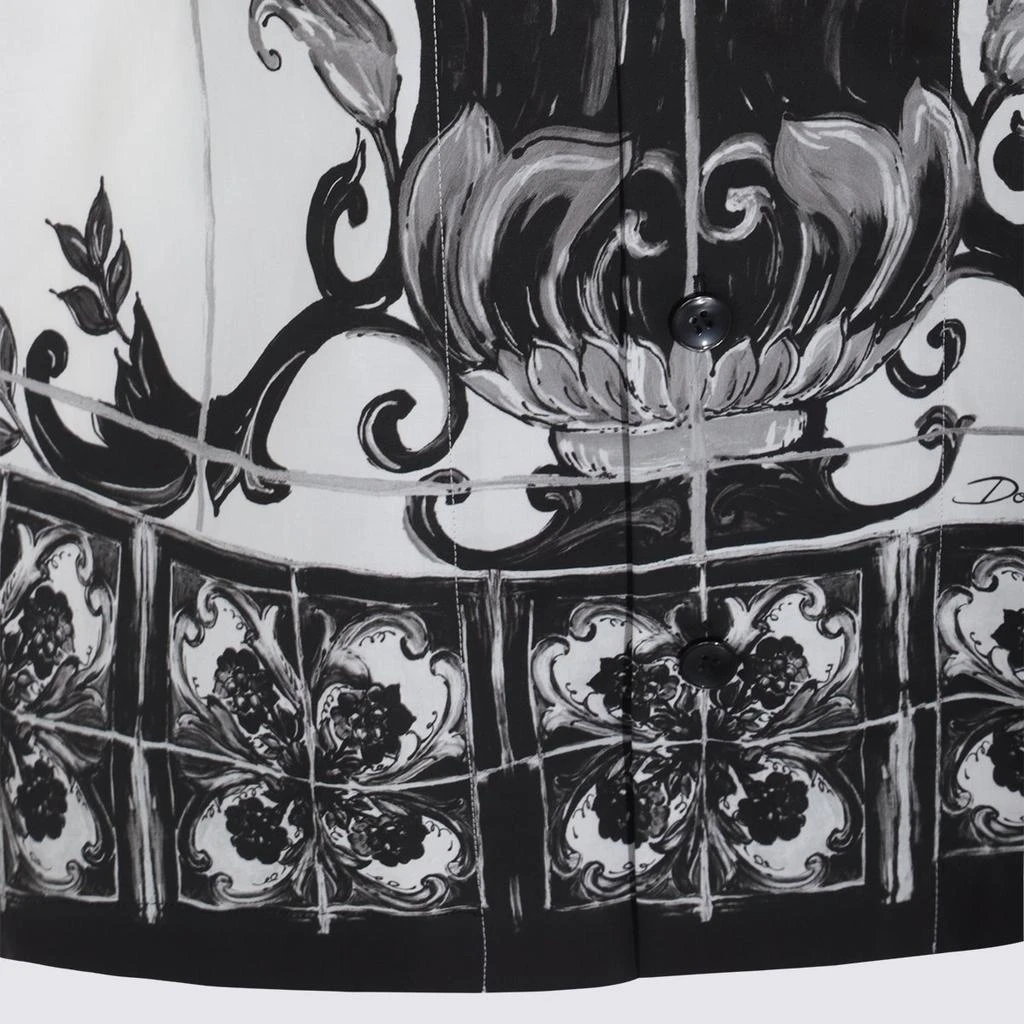 Dolce & Gabbana Dolce & Gabbana Majolica-Printed Poplin Hawaii Shirt 4