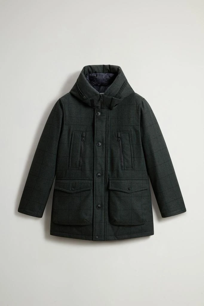 Woolrich Arctic Parka in Recycled Italian Wool-Blend Fabric - Men - Green 5