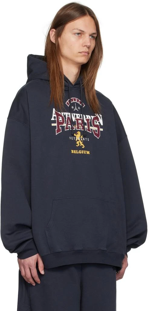 Vetements Navy Tourist Hoodie 2