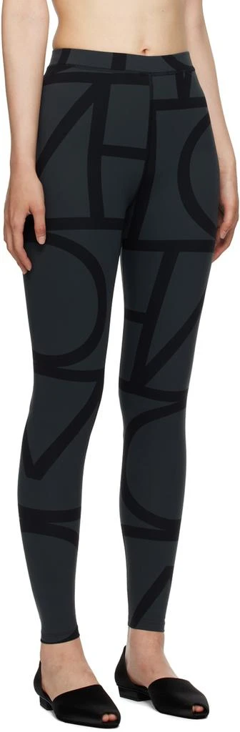 Totême Black Monogram Leggings 2