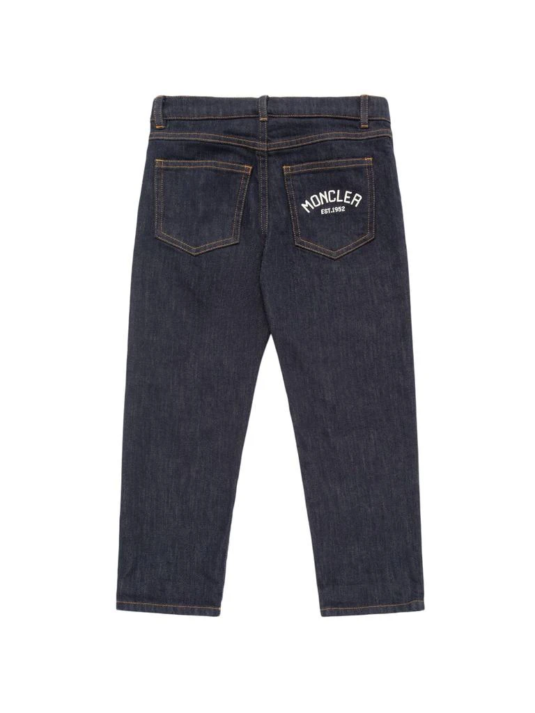 Moncler Reactive Dye Cotton Blend Denim Jeans 2