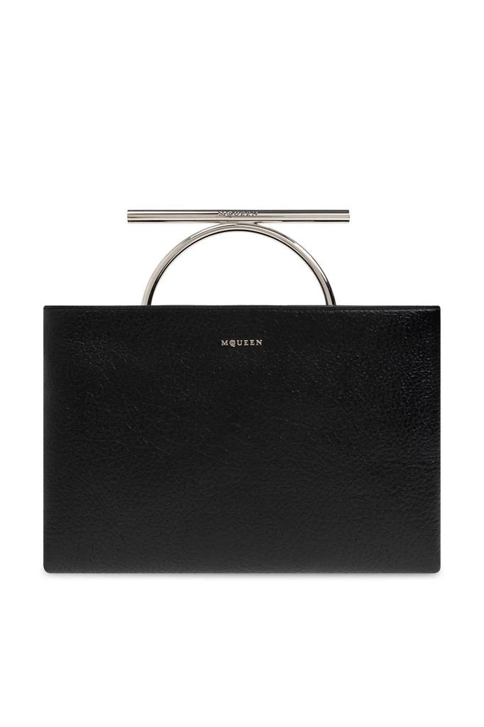 Alexander McQueen Alexander McQueen Cross-Bar Logo Lettering Clutch Bag 1