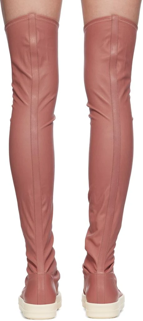 Rick Owens Pink Porterville Rider Stocking Tall Boots 2