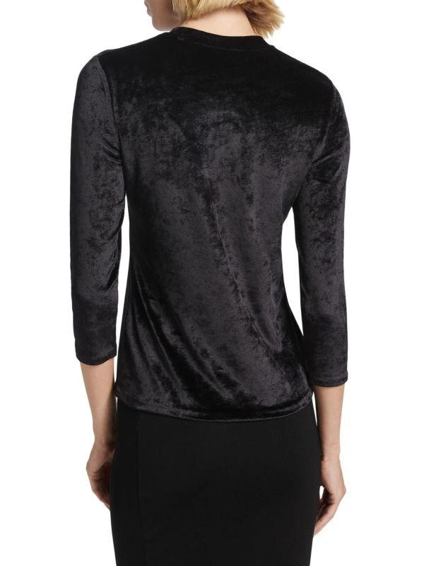 Vince Velour 3/4 Sleeve Top 2