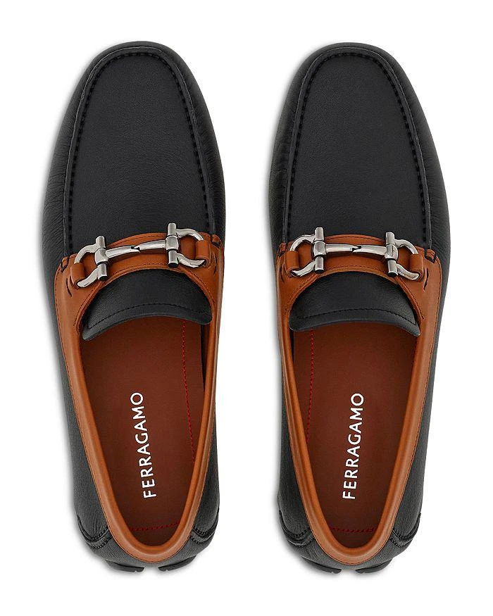 Salvatore Ferragamo Men's Gancini Leather Drivers 2