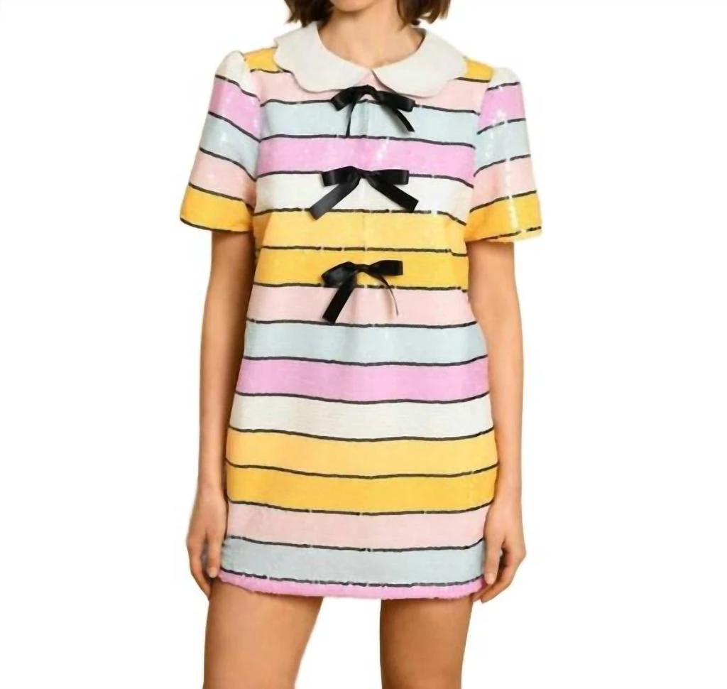 sister jane spectrum sequin mini dress Hummingbird - Sister Jane's Spectrum Sequin Mini dress is as cute as a damn button. Instore and online now. #sisterjane #spectrumsequinminidress #sequinsfordays #bows #cuteasadamnbutton #partyfrock #dressups #hummingbirdtheshop