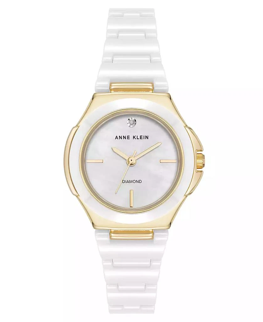 Anne Klein Women's Quartz White Ceramic Bracelet Watch 1