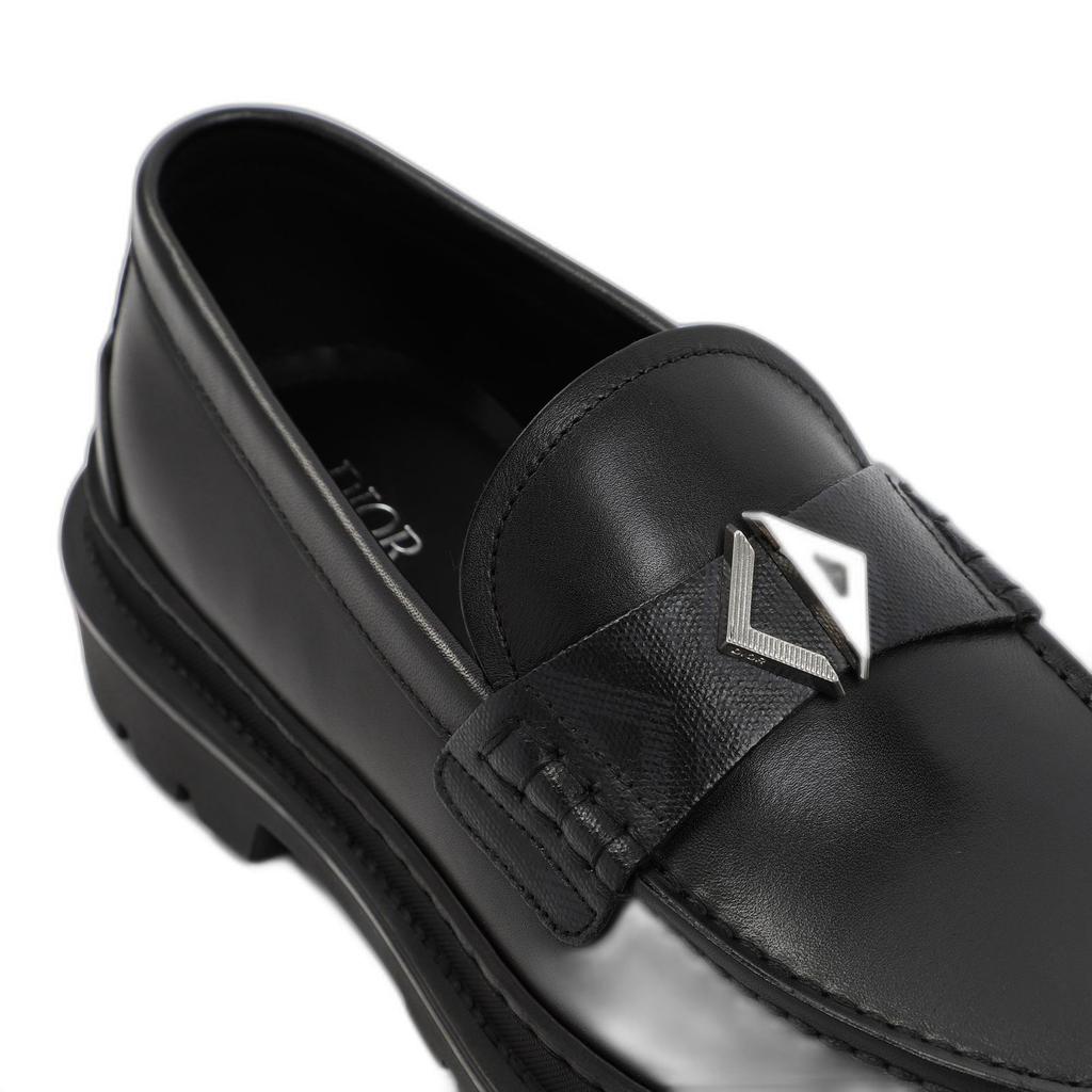 靴 dior homme leather loafers black Christian Dior Loafers Men Leather Black | B-Exit – B-Exit