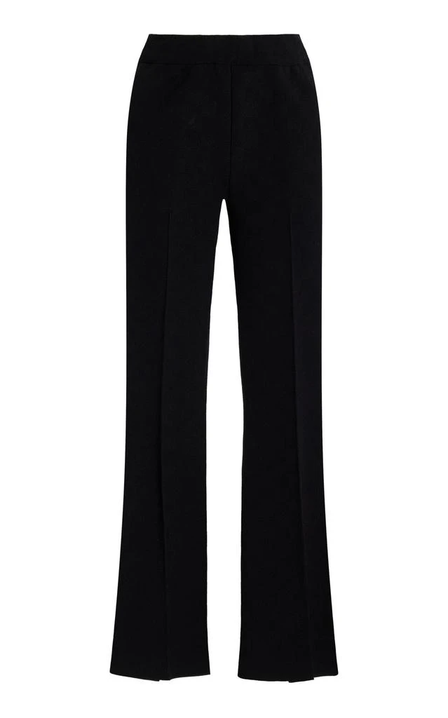 High Sport High Sport - Long Kick Flared Stretch-Cotton Knit Pants - Black - S - Moda Operandi 1