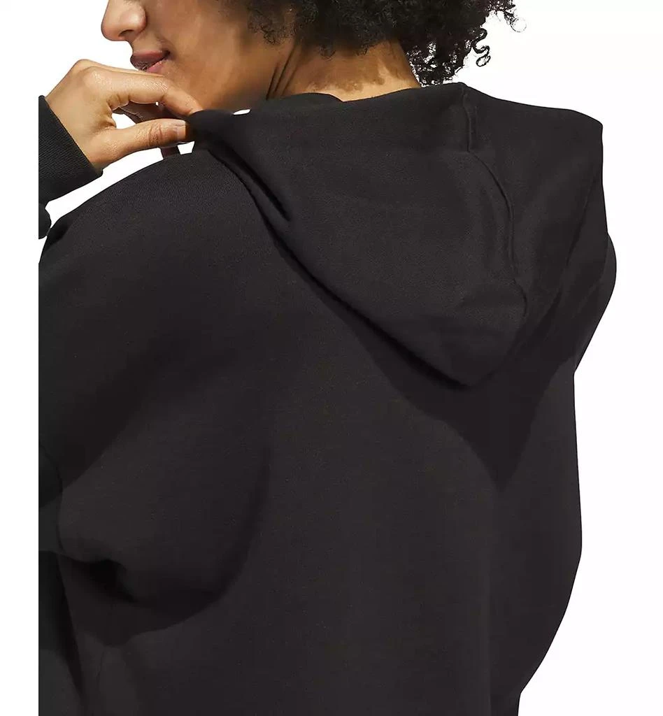 Adidas Women
s Wordmark Graphic Hooded Sweatshirt 4