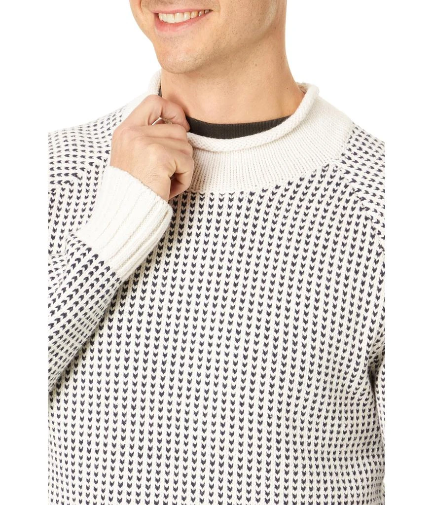 L.L.BEAN Signature Organic Cotton Rollneck Sweater Fair Isle 3