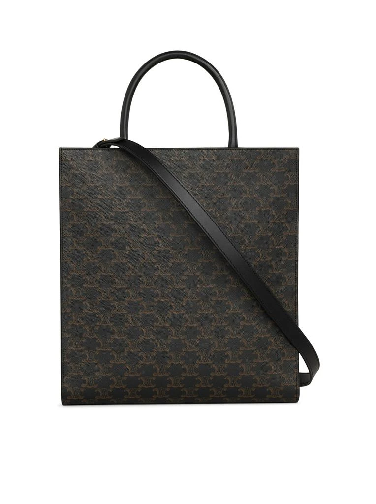 Celine MEDIUM VERTICAL CABAS BAG IN TRIOMPHE CANVAS WITH CELINE PRINT 3