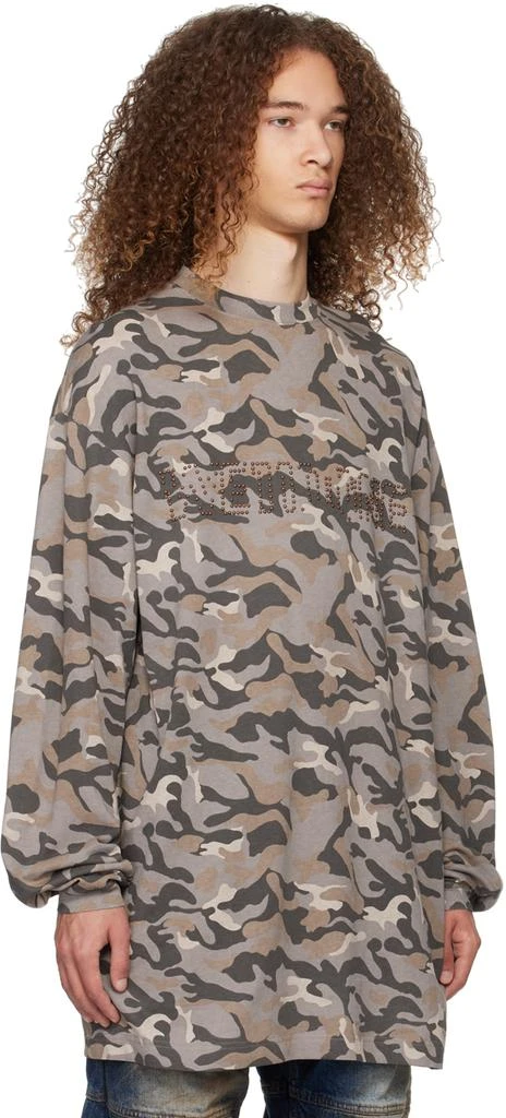 We11done Gray Camo Long Sleeve T-Shirt 4