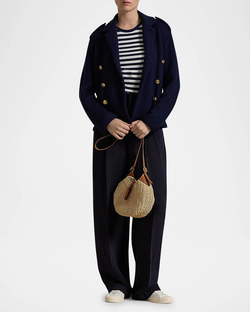 Ralph Lauren Double-Breasted Wool Sweater Blazer 2