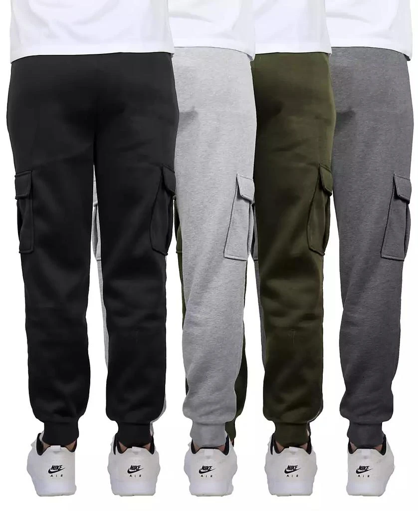 Blue Ice Men's Heavyweight Fleece-Lined Cargo Jogger Sweatpants-4PK 8
