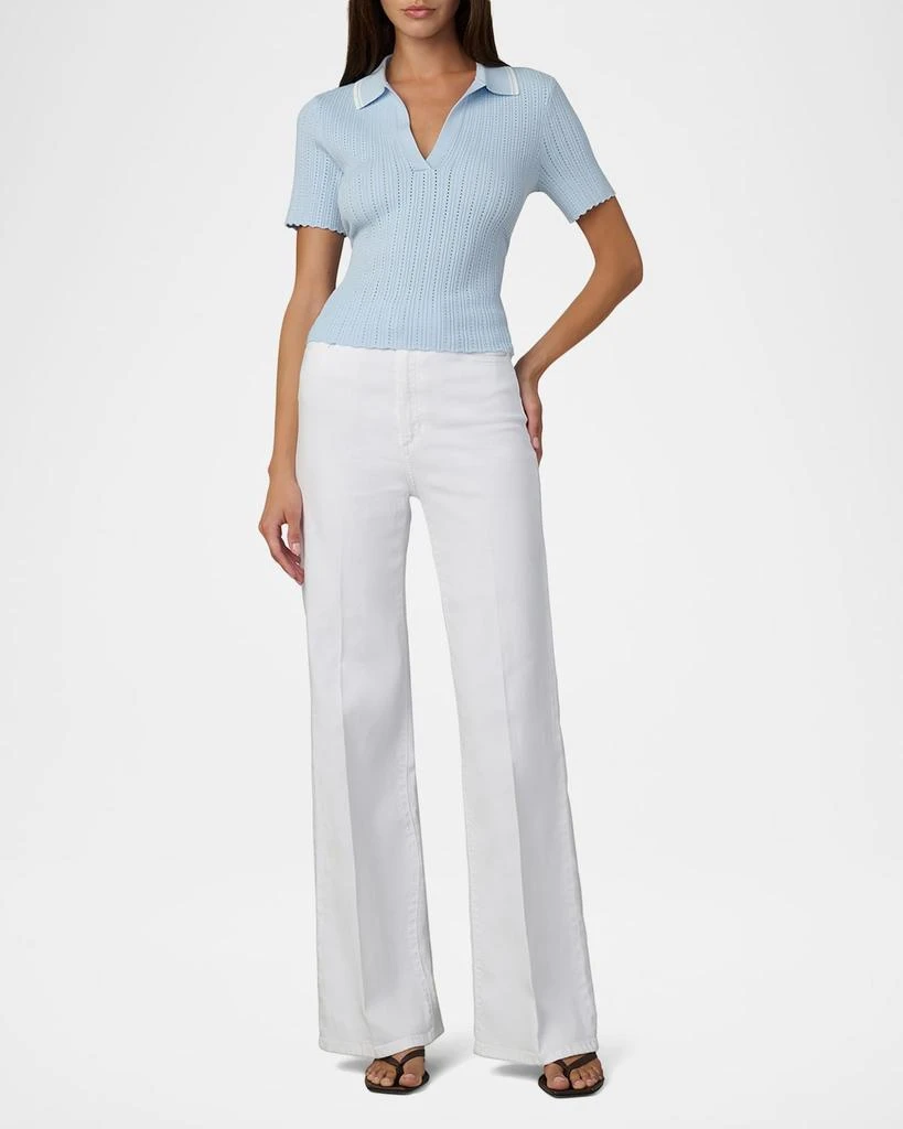 Joe
s Jeans Jess Short-Sleeve Pointelle Polo 2