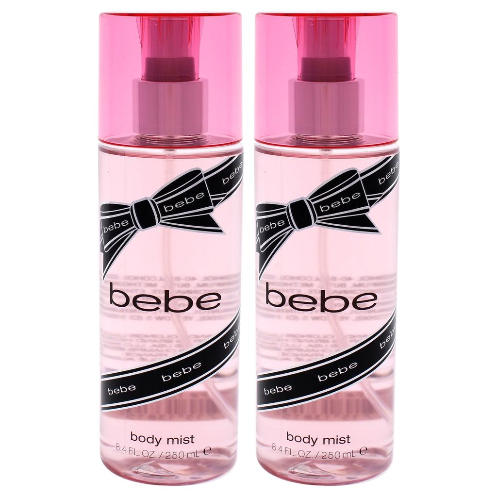 Bebe Silver by  for Women - 8.4 oz Body Mist - Pack of 2