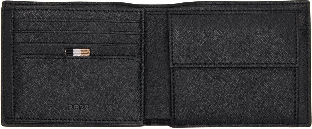 Hugo Boss Black Saffiano Trifold Wallet 3