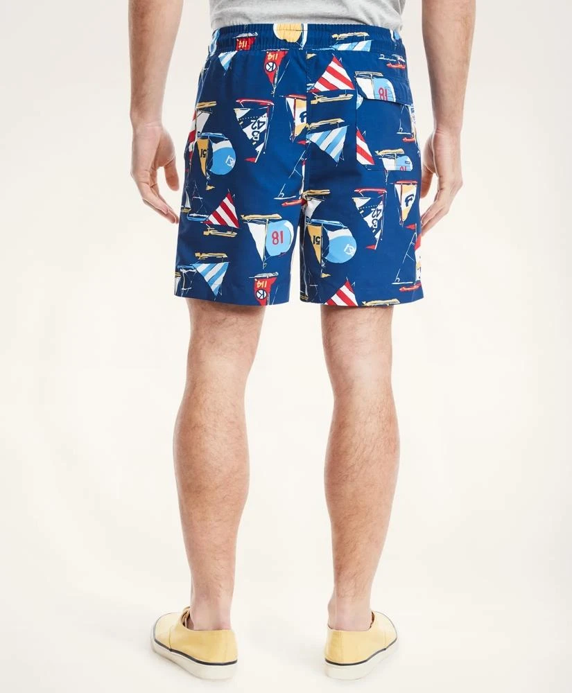 Brooks Brothers Sail Boat Print Swim Trunks 2