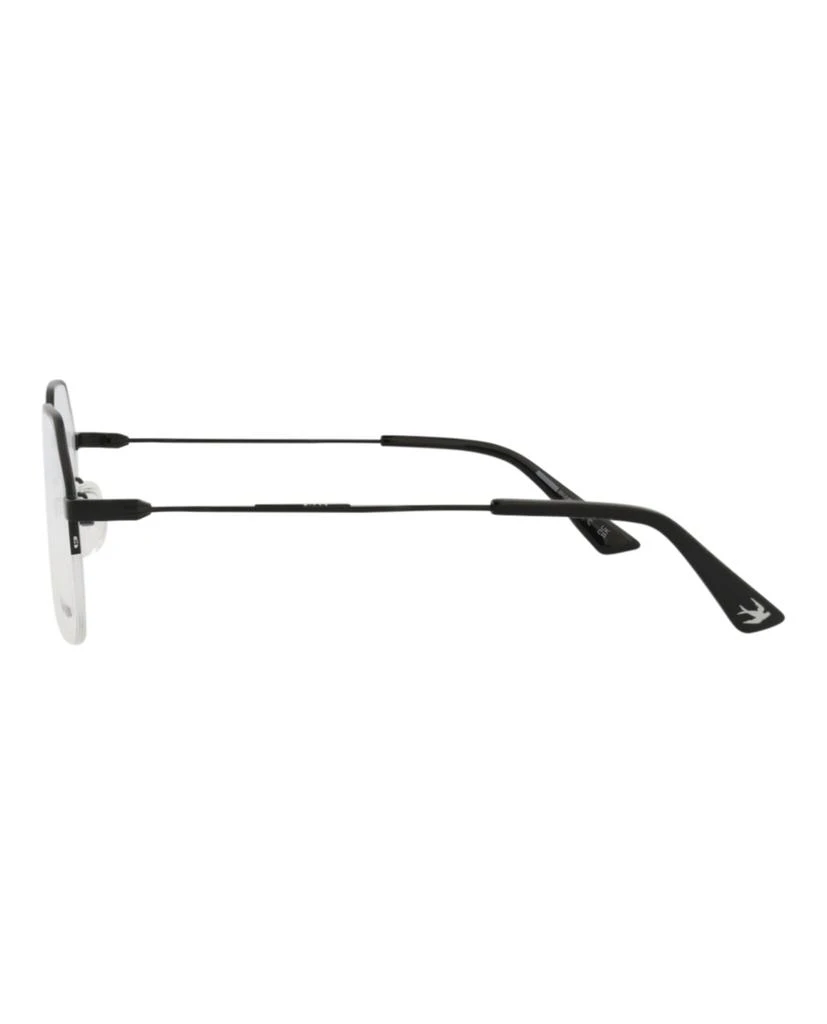 Alexander McQueen Round-Frame Metal Optical Frames 3