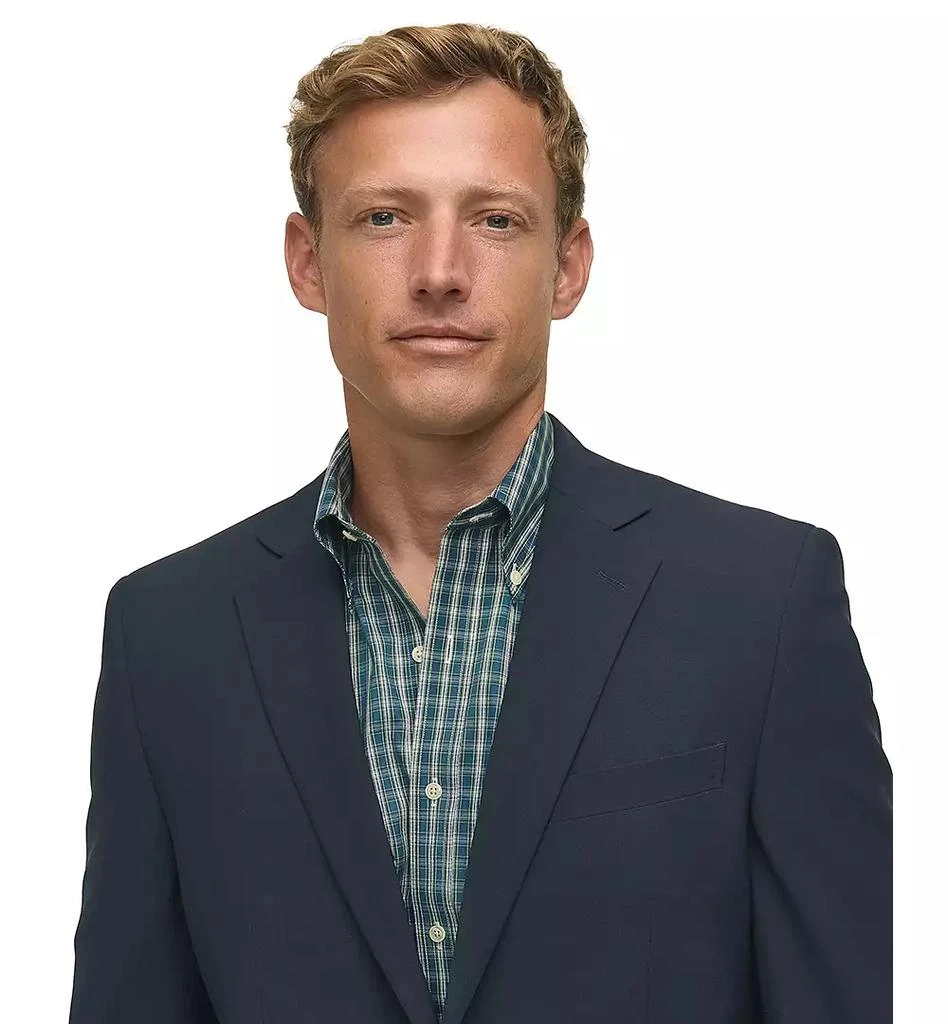 Brooks Brothers Men's Classic-Fit Navy Stretch Wool Blend Blazer 3