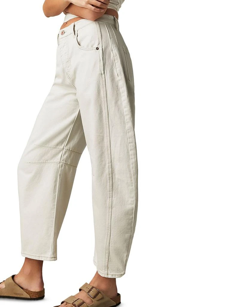 Free People We The Free Good Luck Mid Rise Barrel Jeans 3