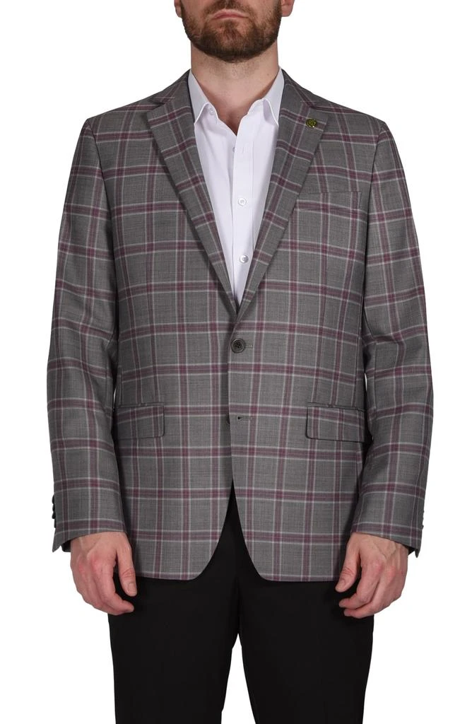 CRICKETEER Plaid Wool Blend Blazer 1